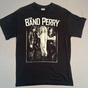 The Band Perry Concert World Tour T-Shirt Size M‎ Double Sided Cities Country